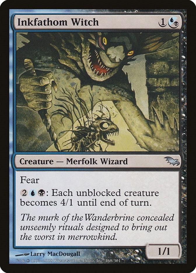 Image for Inkfathom Witch (168) (SHM) - Magic: The Gathering