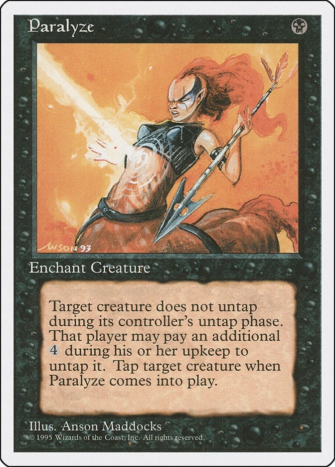 Image for Paralyze (4ED) - Magic: The Gathering