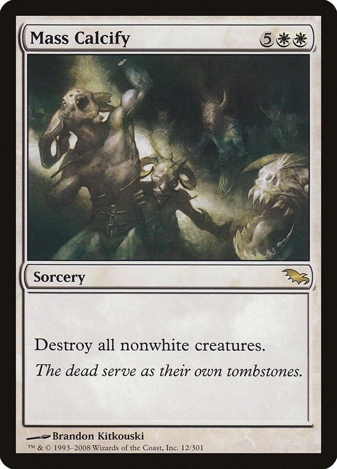 Image for Mass Calcify (12) (SHM) - Magic: The Gathering