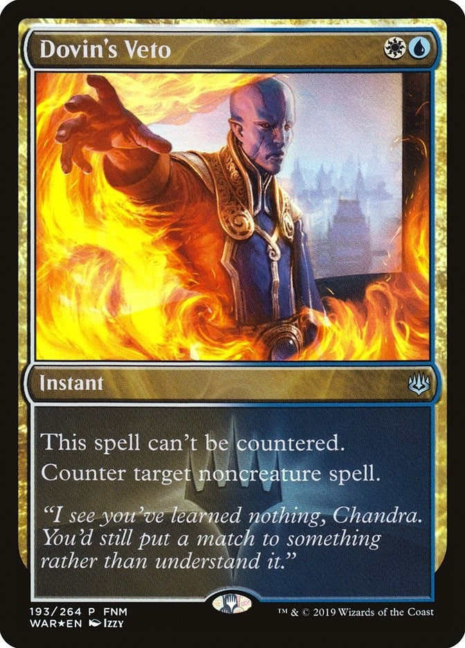 Image for Dovin's Veto (193) (FNM) - Magic: The Gathering