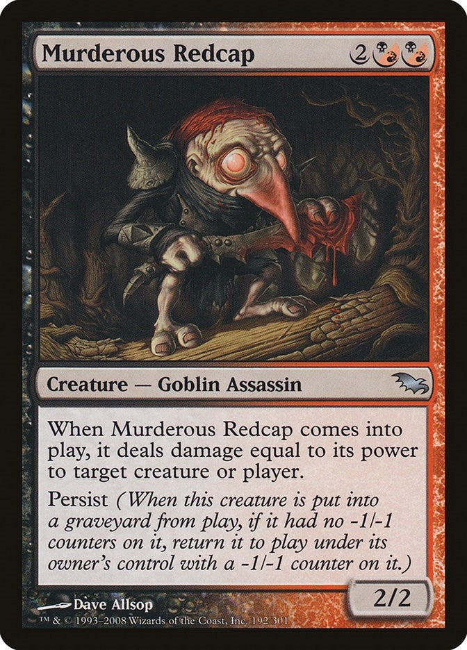 Image for Murderous Redcap (192) (SHM) - Magic: The Gathering