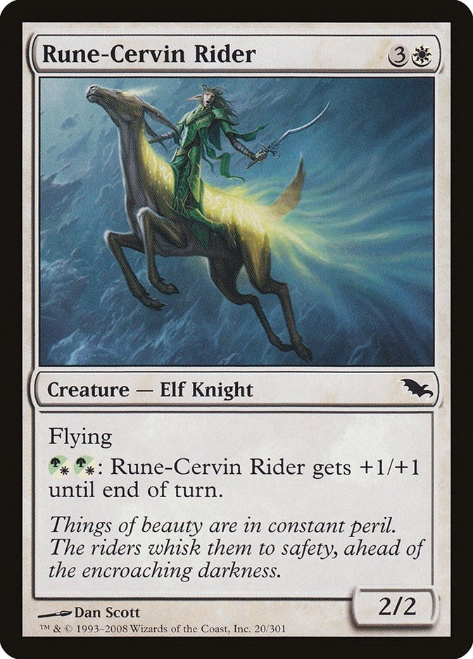 Image for Rune-Cervin Rider (20) (SHM) - Magic: The Gathering