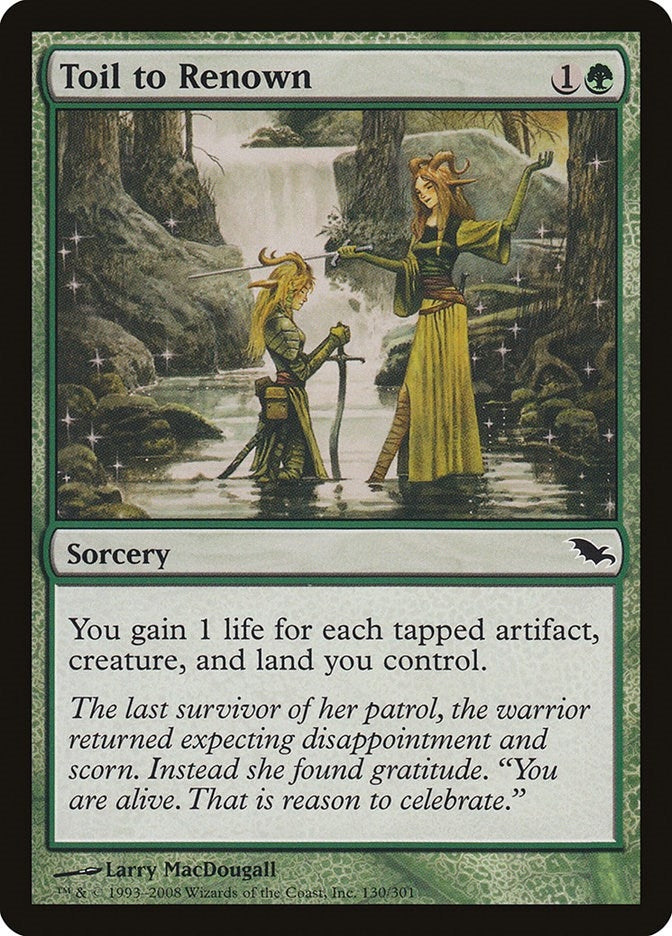 Image for Toil to Renown (130) (SHM) - Magic: The Gathering