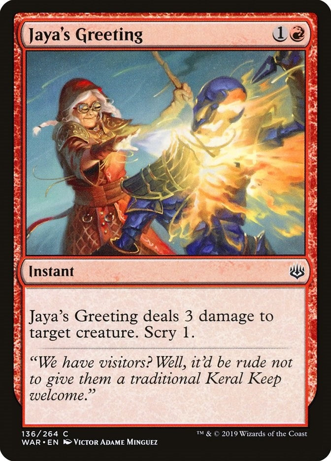Jaya's Greeting (136) (WAR)