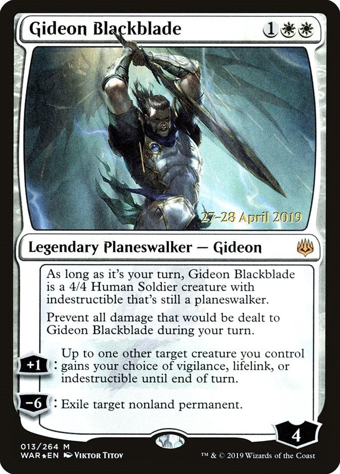 Image for Gideon Blackblade (13) (PRE) - Magic: The Gathering