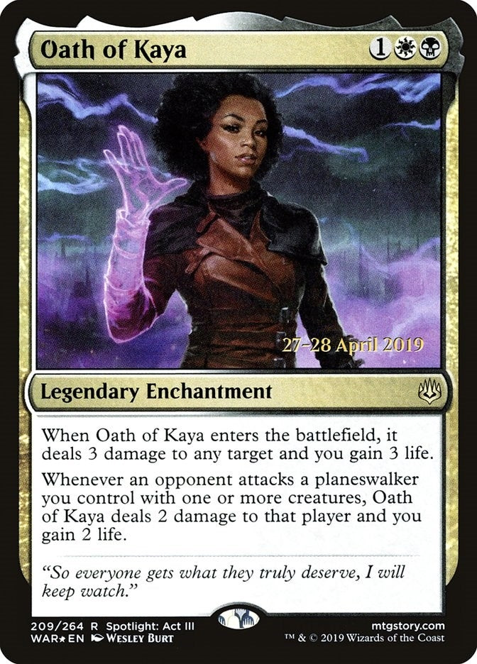 Image for Oath of Kaya (209) (PRE) - Magic: The Gathering