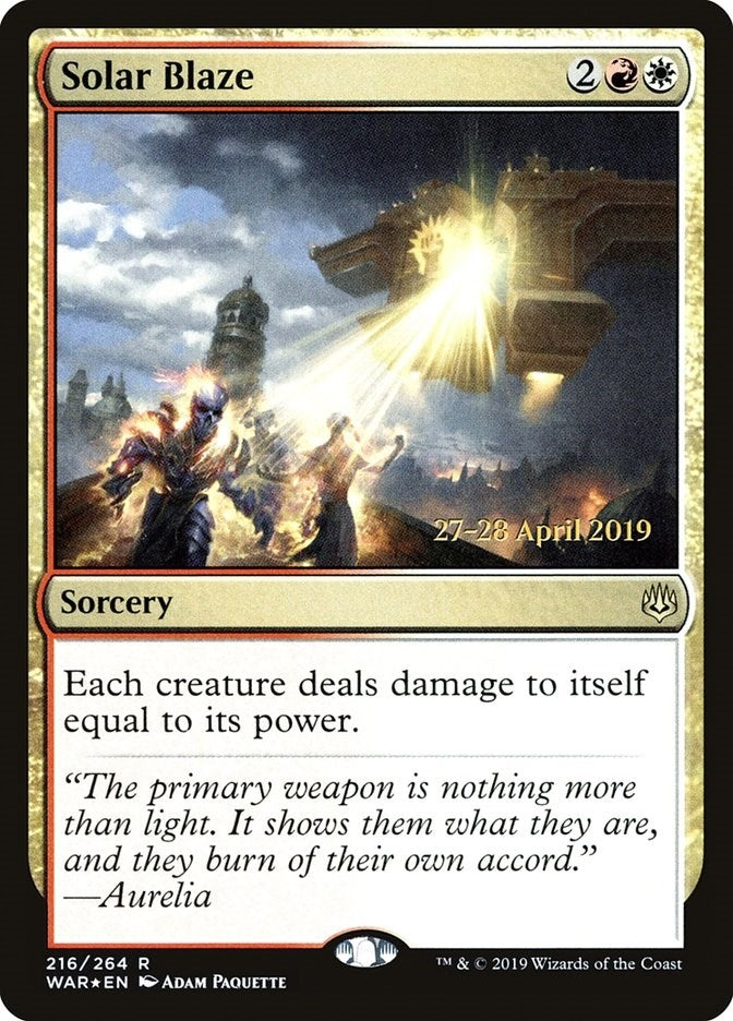Image for Solar Blaze (216) (PRE) - Magic: The Gathering