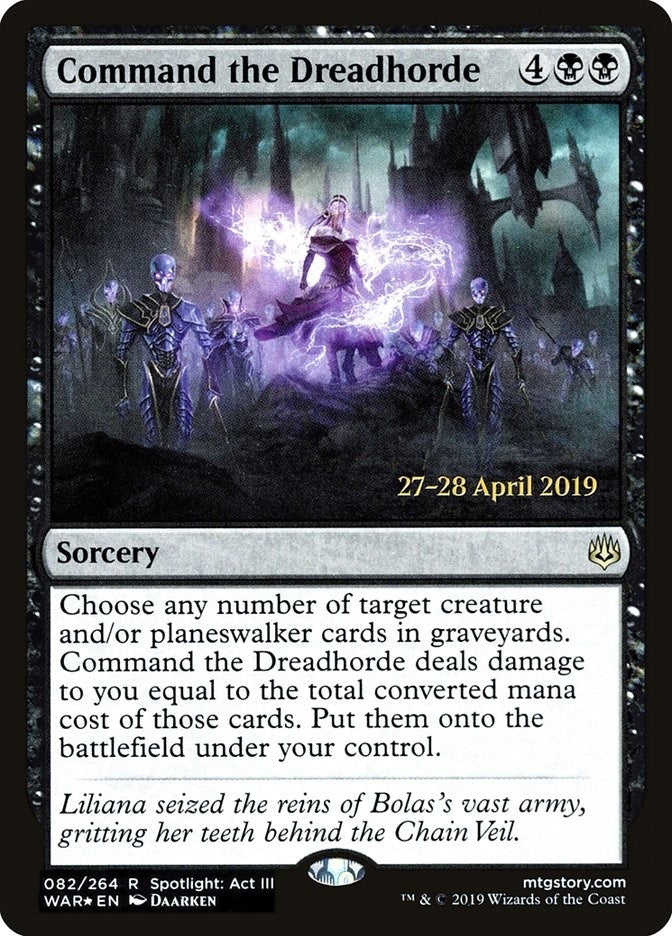 Image for Command the Dreadhorde (82) (PRE) - Magic: The Gathering