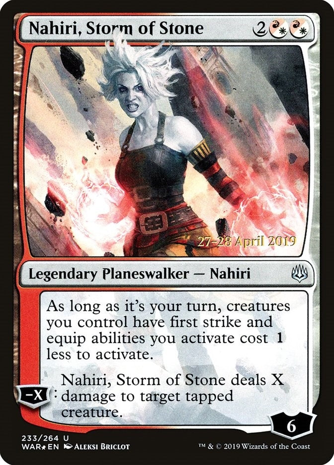 Image for Nahiri, Storm of Stone (233) (PRE) - Magic: The Gathering