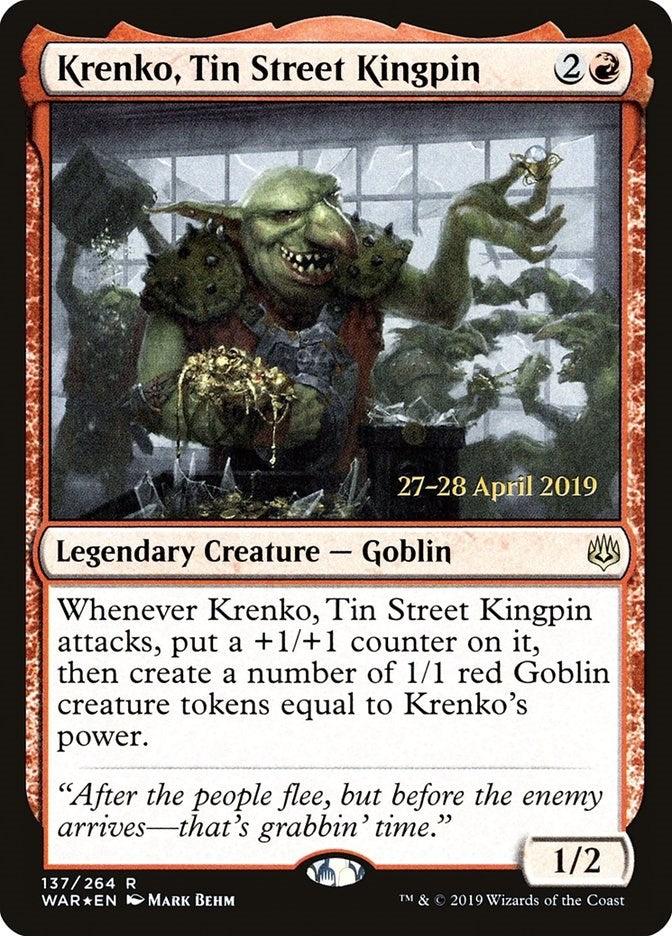 Image for Krenko, Tin Street Kingpin (137) (PRE) - Magic: The Gathering