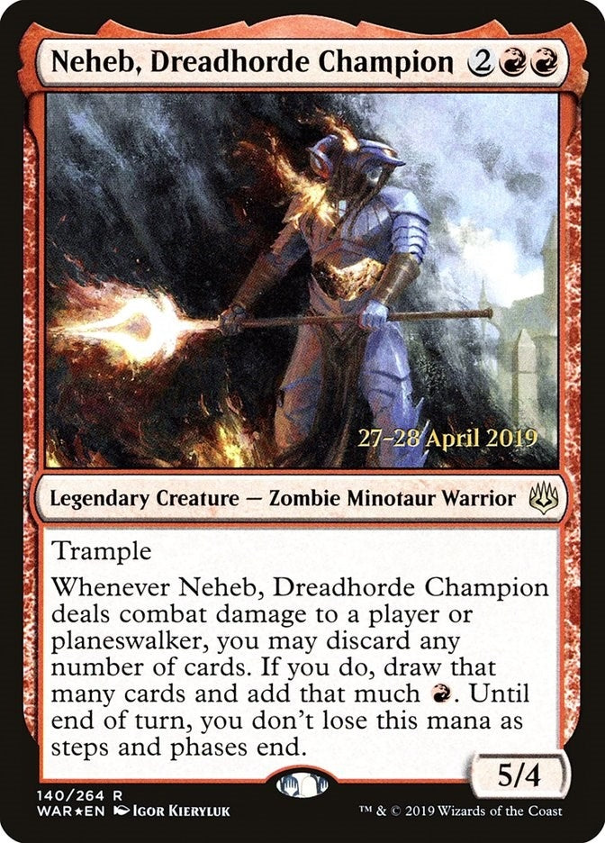 Image for Neheb, Dreadhorde Champion (140) (PRE) - Magic: The Gathering