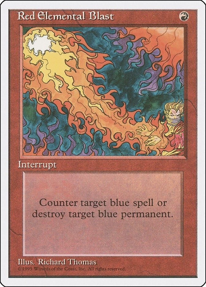 Image for Red Elemental Blast (4ED) - Magic: The Gathering