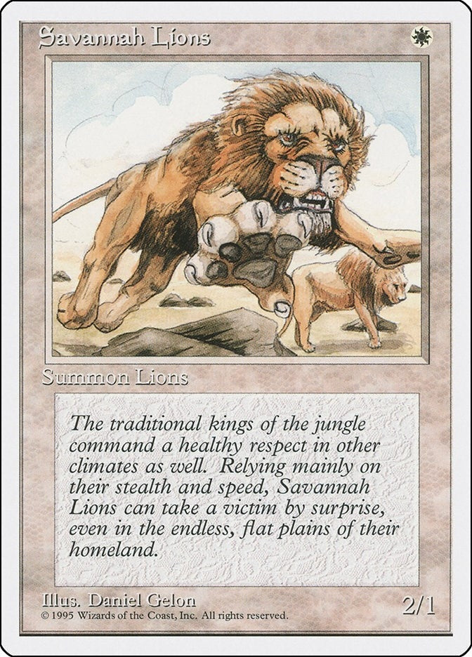 Image for Savannah Lions (4ED) - Magic: The Gathering