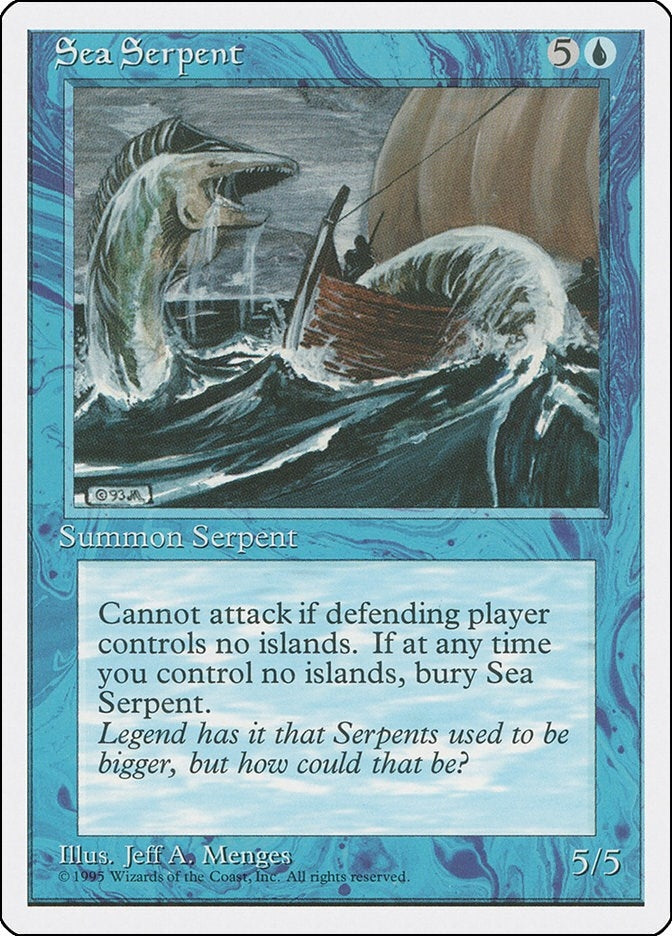 Image for Sea Serpent (4ED) - Magic: The Gathering