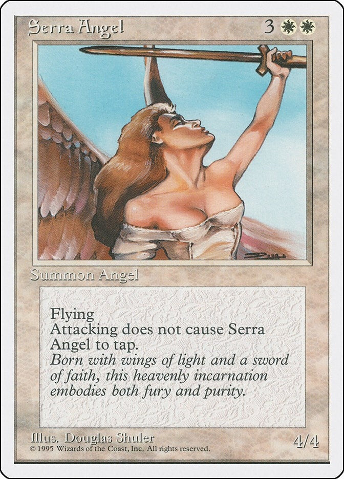 Image for Serra Angel (4ED) - Magic: The Gathering