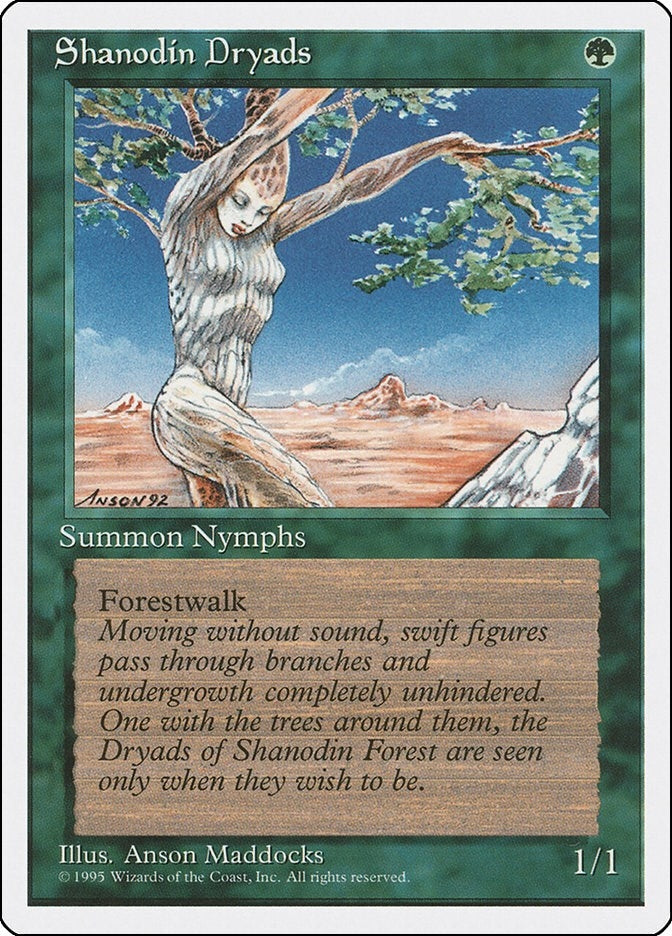 Image for Shanodin Dryads (4ED) - Magic: The Gathering