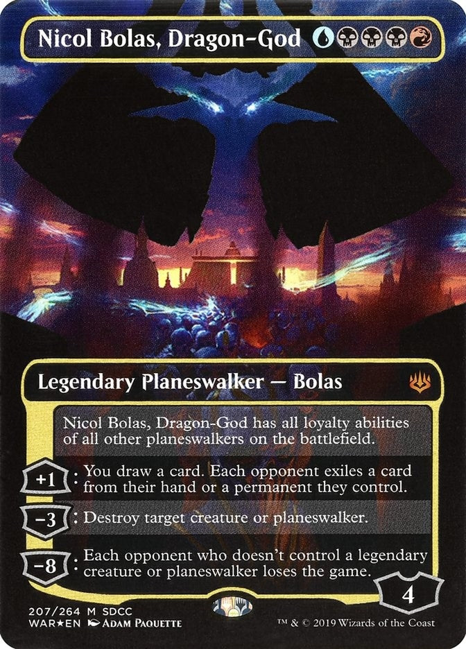 Image for Nicol Bolas, Dragon-God (SDCC 2019 Exclusive) (207) (MEDIA) - Magic: The Gathering