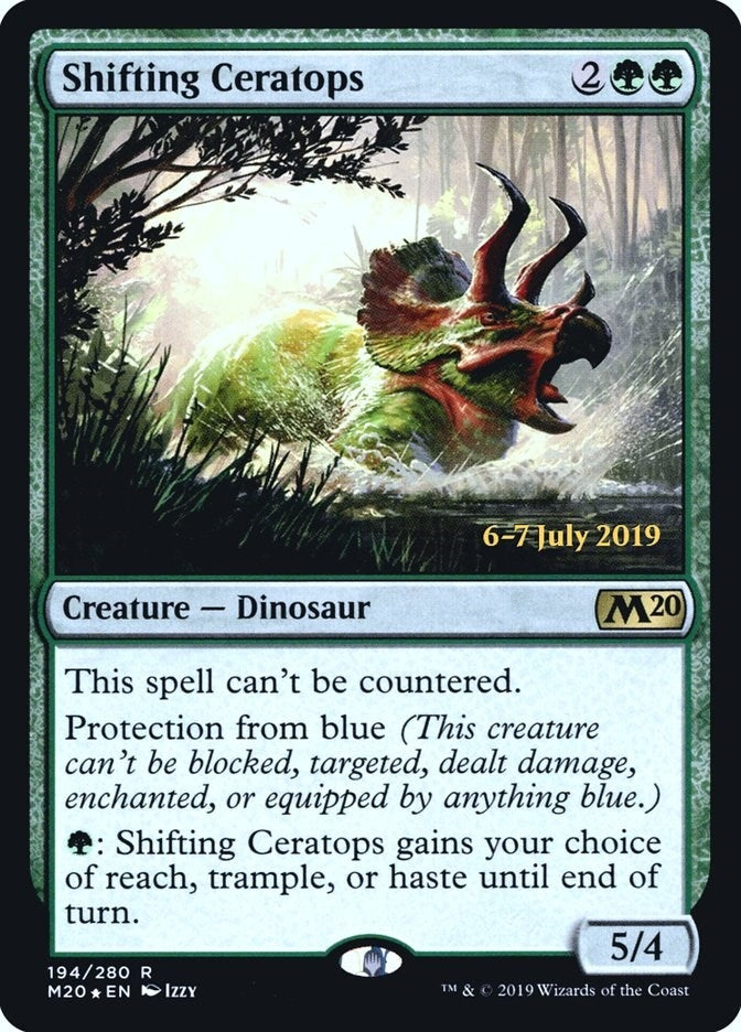 Image for Shifting Ceratops (194) (PRE) - Magic: The Gathering