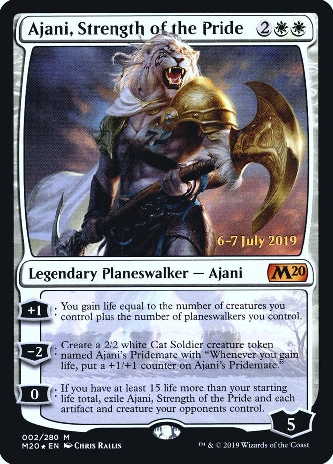 Image for Ajani, Strength of the Pride (2) (PRE) - Magic: The Gathering