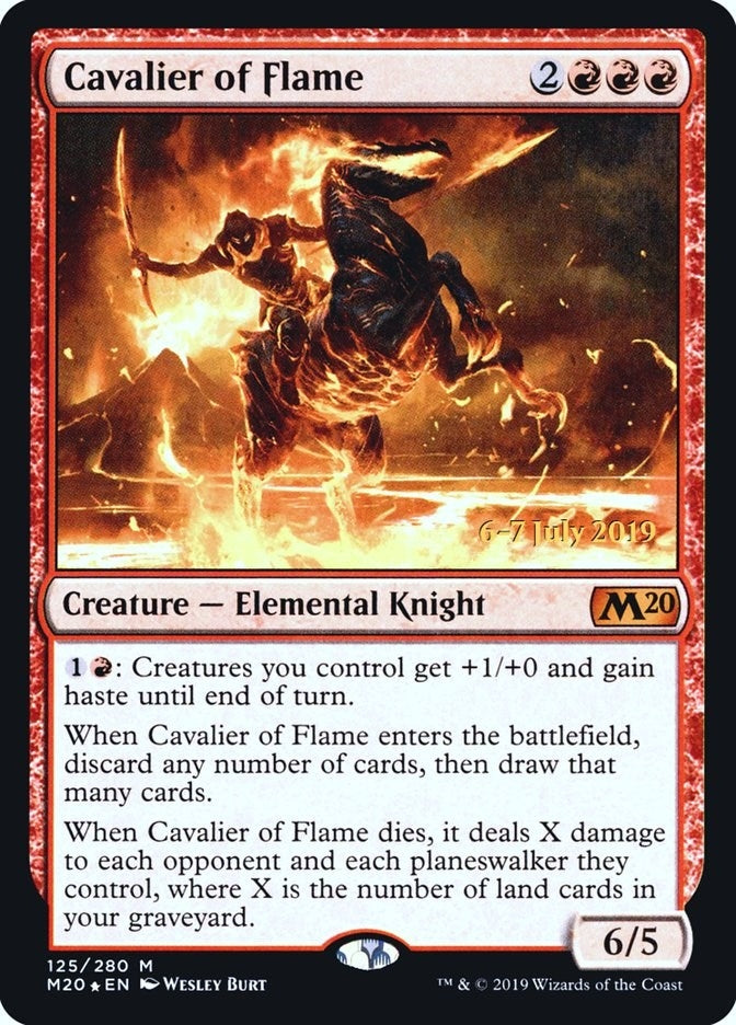 Image for Cavalier of Flame (125) (PRE) - Magic: The Gathering