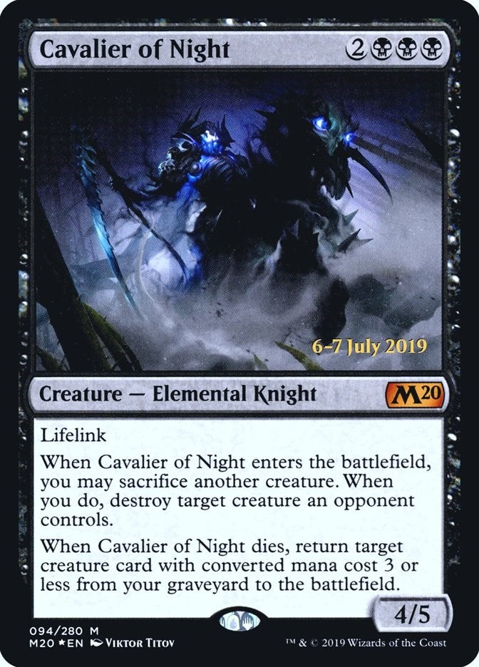 Image for Cavalier of Night (94) (PRE) - Magic: The Gathering