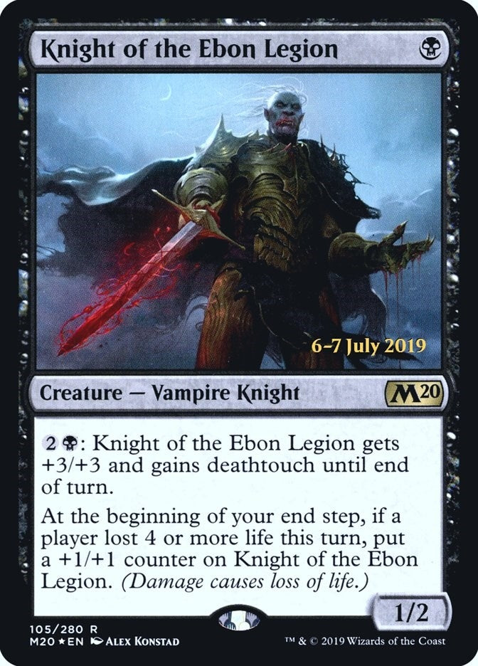 Image for Knight of the Ebon Legion (105) (PRE) - Magic: The Gathering