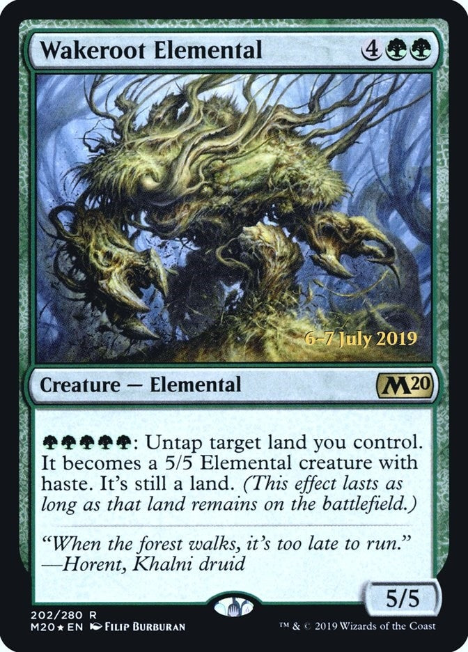 Image for Wakeroot Elemental (202) (PRE) - Magic: The Gathering