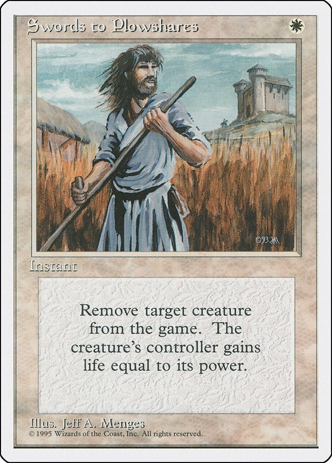 Image for Swords to Plowshares (302) (4ED) - Magic: The Gathering