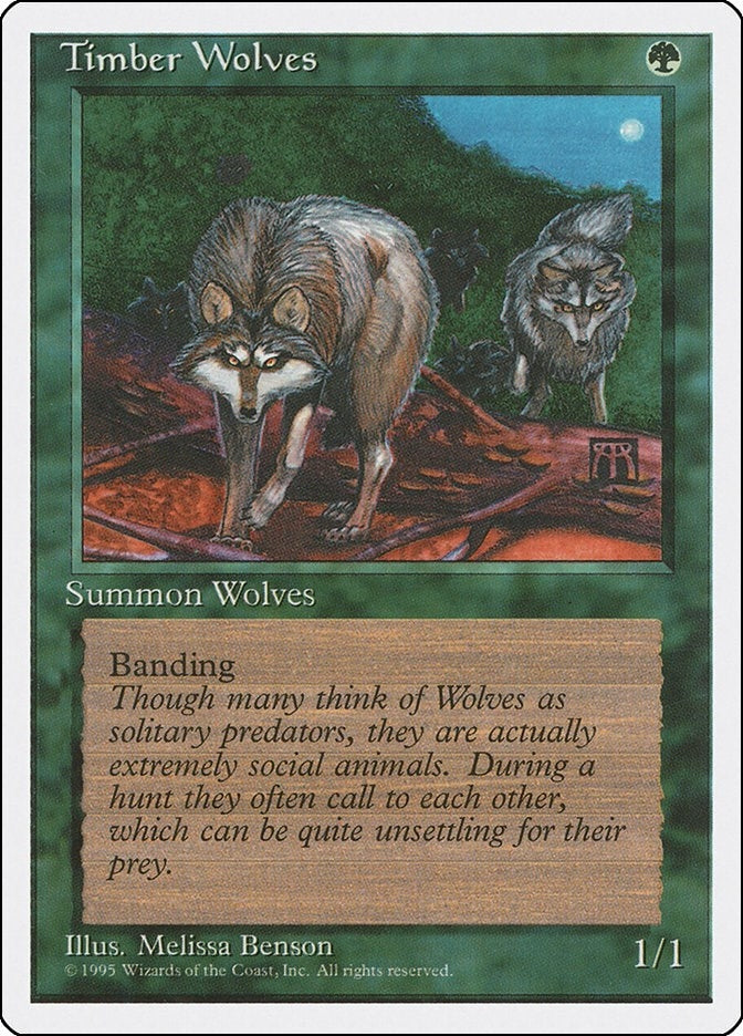 Image for Timber Wolves (4ED) - Magic: The Gathering