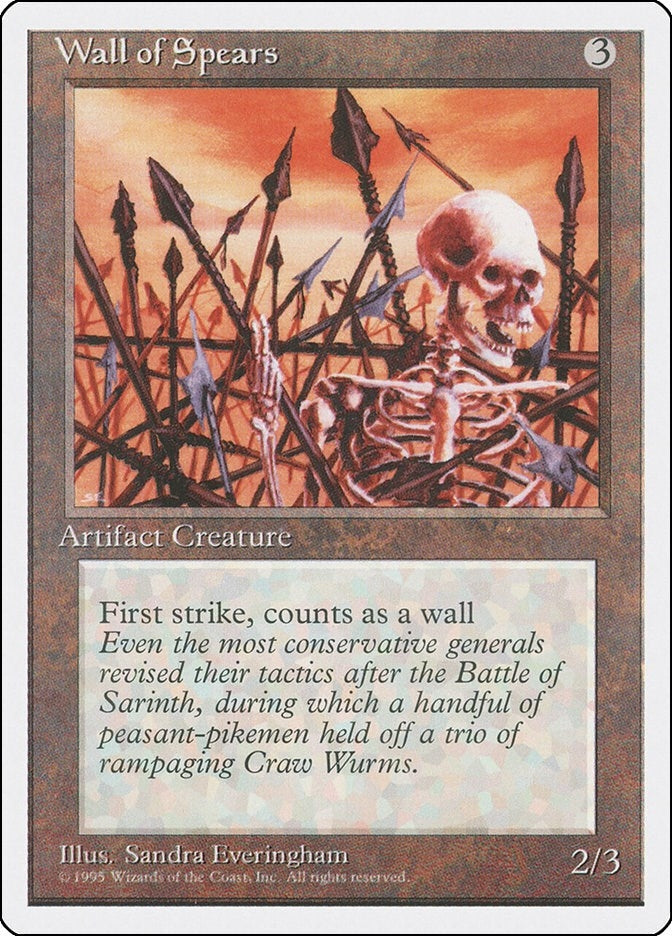 Image for Wall of Spears (4ED) - Magic: The Gathering