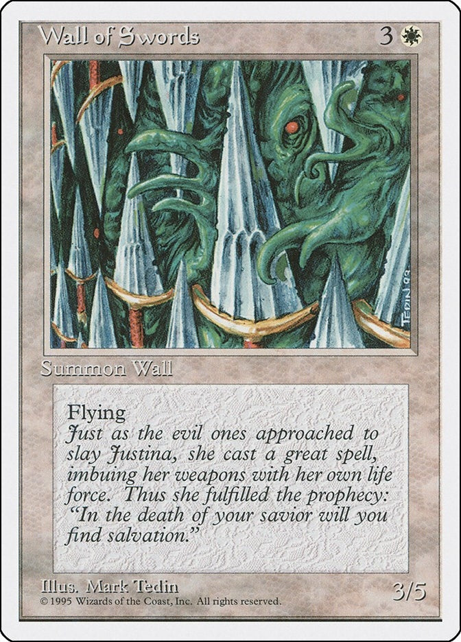 Image for Wall of Swords (4ED) - Magic: The Gathering