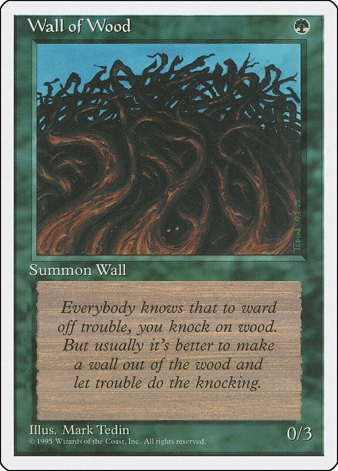 Image for Wall of Wood (4ED) - Magic: The Gathering
