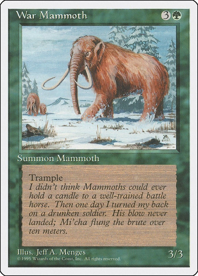 Image for War Mammoth (4ED) - Magic: The Gathering