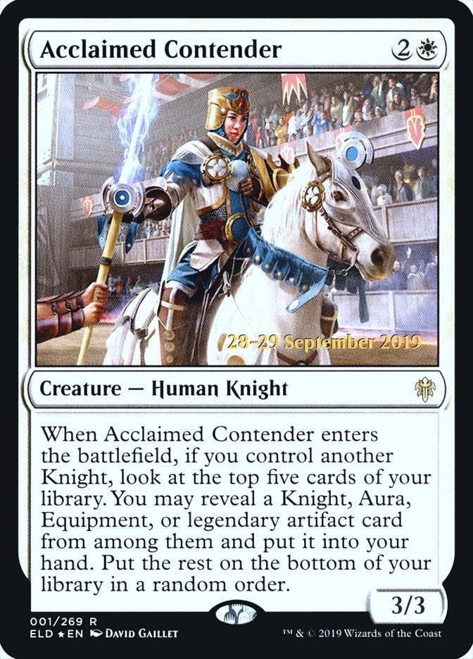 Image for Acclaimed Contender (1) (PRE) - Magic: The Gathering