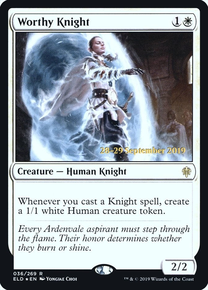 Image for Worthy Knight (36) (PRE) - Magic: The Gathering