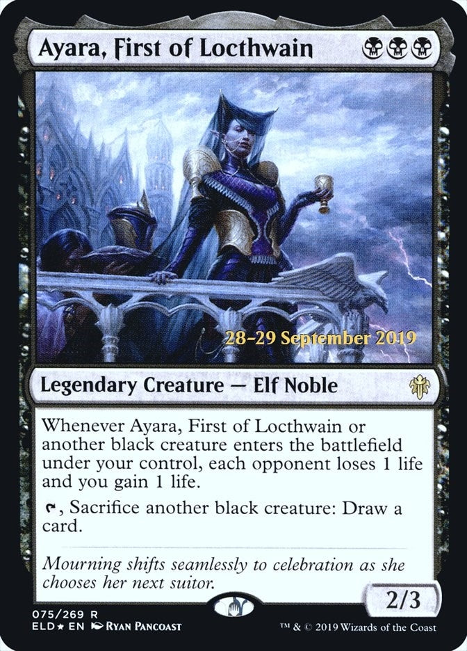 Image for Ayara, First of Locthwain (75) (PRE) - Magic: The Gathering