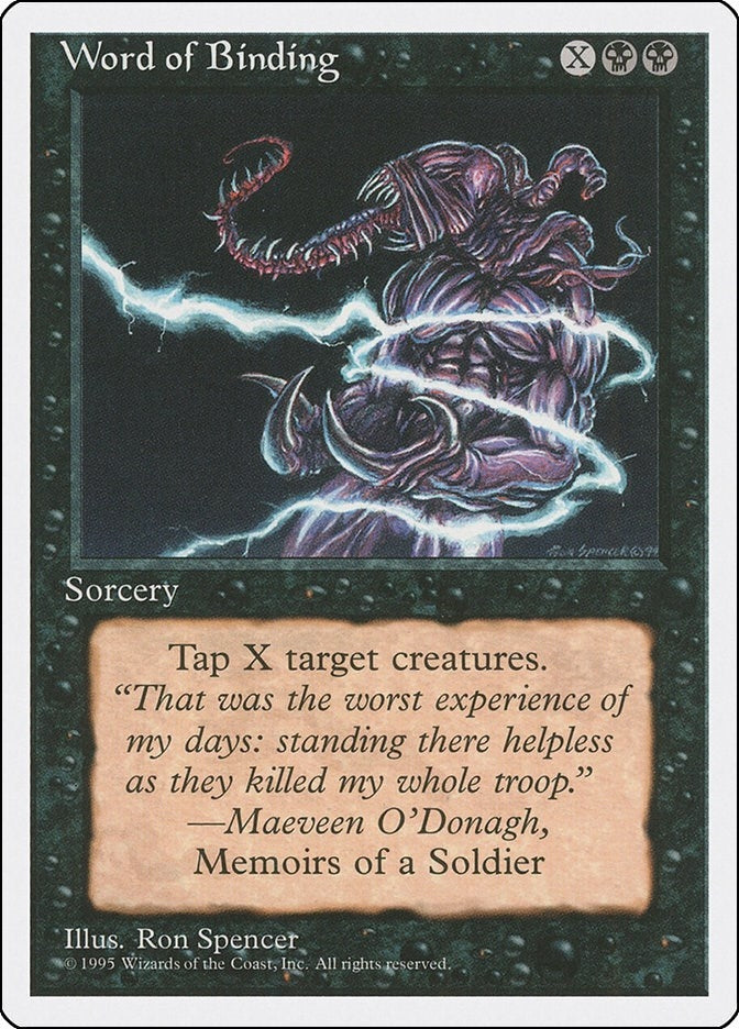 Image for Word of Binding (4ED) - Magic: The Gathering