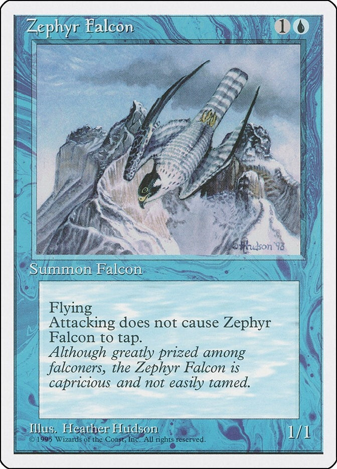 Image for Zephyr Falcon (4ED) - Magic: The Gathering