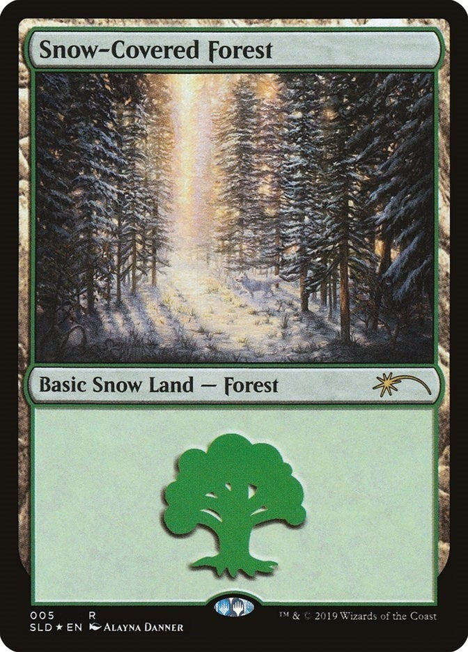 Image for Snow-Covered Forest (5) (5) (SLD) - Magic: The Gathering