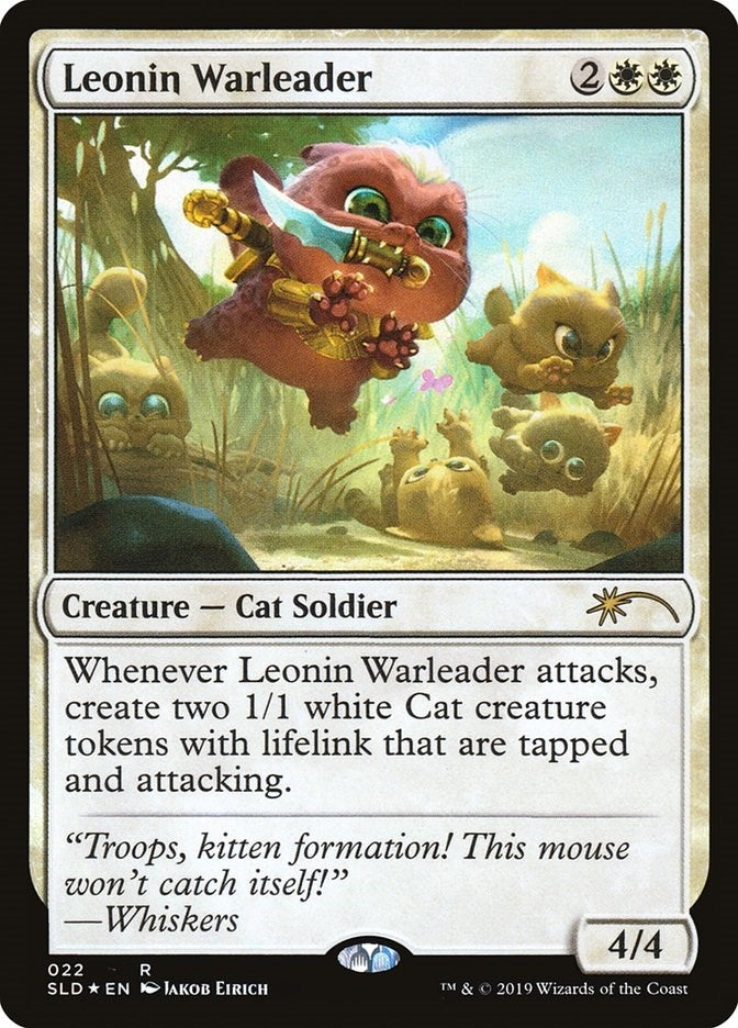 Image for Leonin Warleader (22) (SLD) - Magic: The Gathering