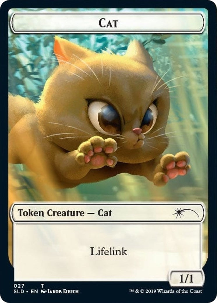 Image for Cat (027) // Cat (028) Double-sided Token (27 // 28) (SLD) - Magic: The Gathering