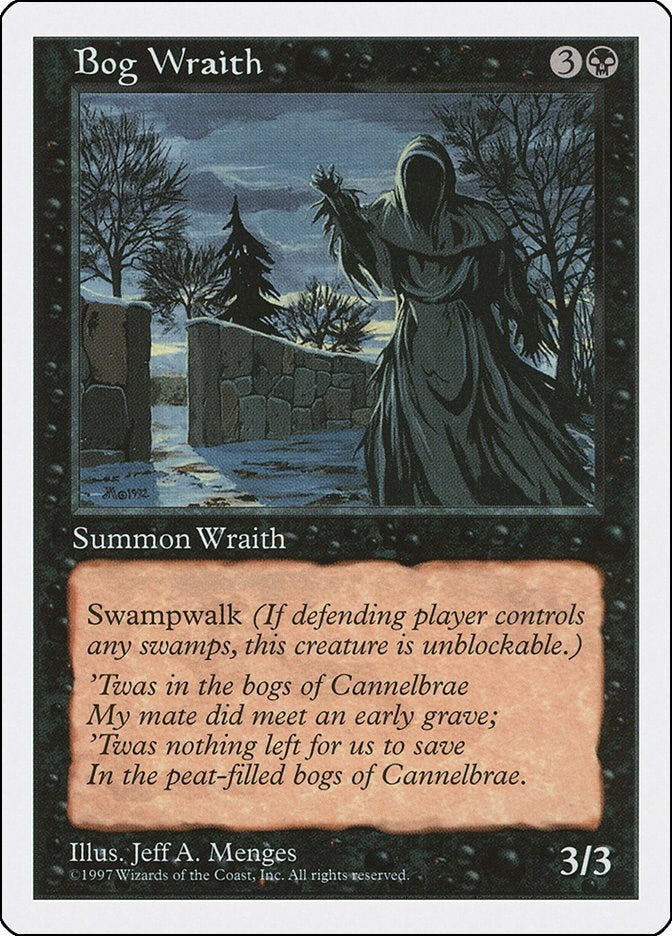 Image for Bog Wraith (5ED) - Magic: The Gathering