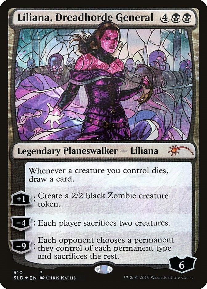 Image for Liliana, Dreadhorde General (Stained Glass) (510) (SLD) - Magic: The Gathering