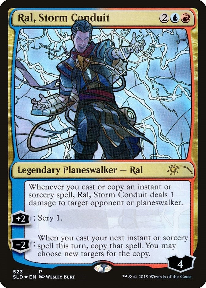 Image for Ral, Storm Conduit (Stained Glass) (523) (SLD) - Magic: The Gathering