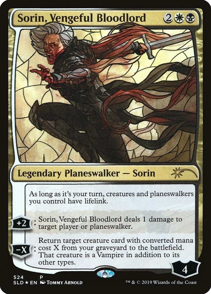 Image for Sorin, Vengeful Bloodlord (Stained Glass) (524) (SLD) - Magic: The Gathering