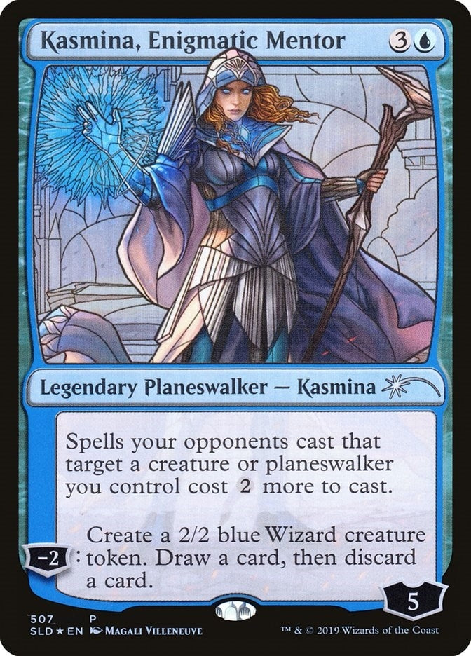Image for Kasmina, Enigmatic Mentor (Stained Glass) (507) (SLD) - Magic: The Gathering