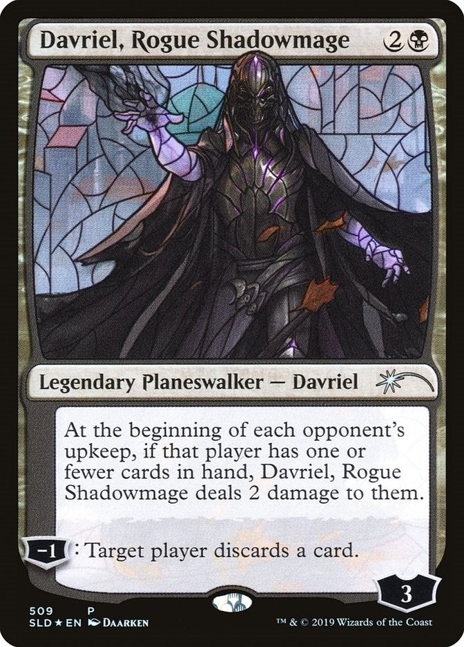 Image for Davriel, Rogue Shadowmage (Stained Glass) (509) (SLD) - Magic: The Gathering