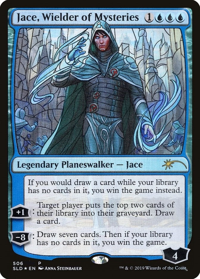 Image for Jace, Wielder of Mysteries (Stained Glass) (506) (SLD) - Magic: The Gathering