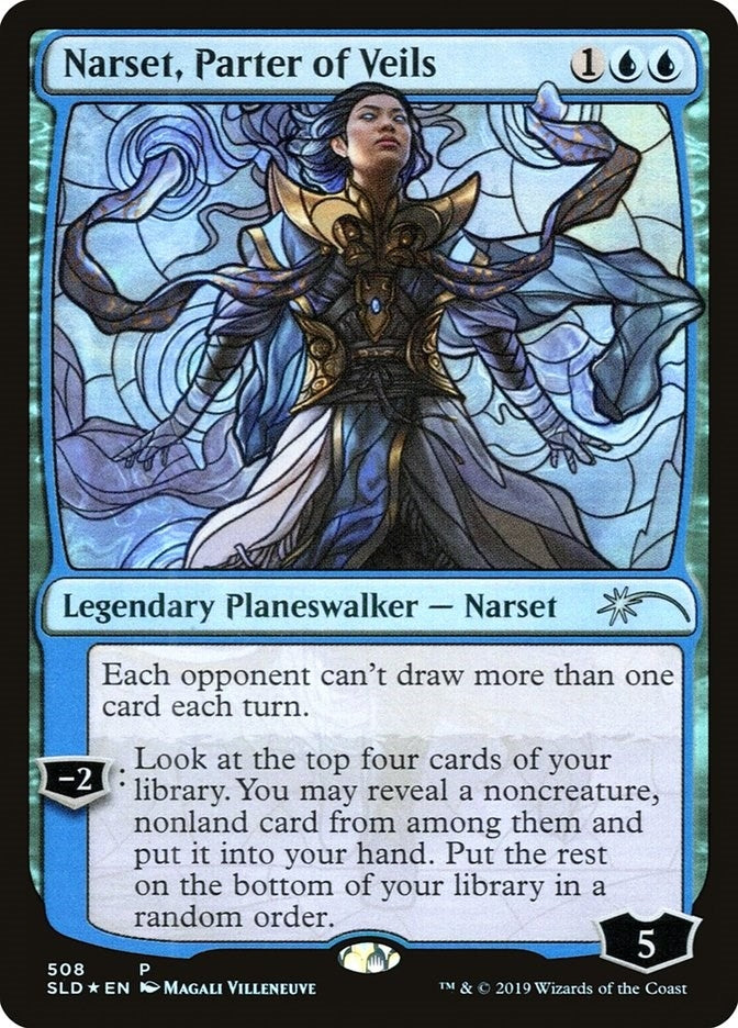 Image for Narset, Parter of Veils (Stained Glass) (508) (SLD) - Magic: The Gathering