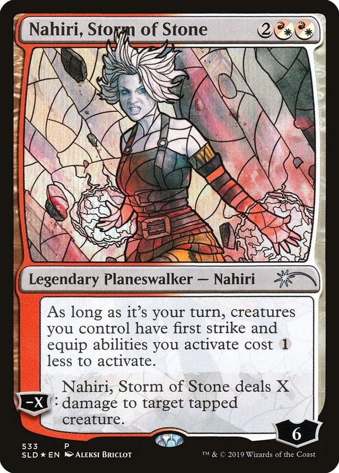 Image for Nahiri, Storm of Stone (Stained Glass) (533) (SLD) - Magic: The Gathering